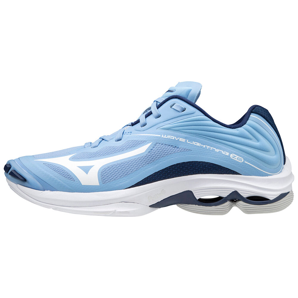 Womens Mizuno Wave Lightning Z6 Volleyball Shoes Blue/White Philippines (QXKZRW562)